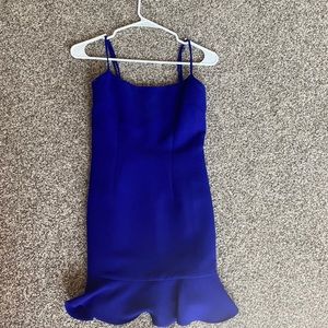 Lovers and Friends Teddy Mini Dress in Cobalt